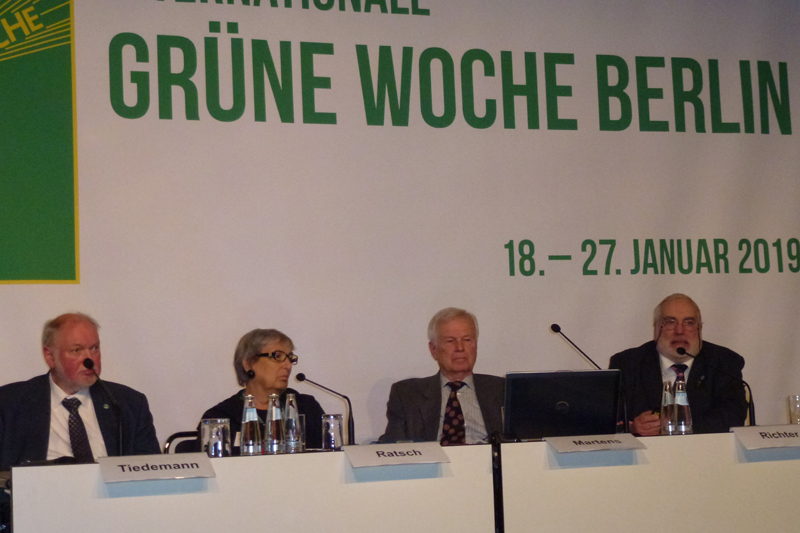 Pressekonferenz der BTK auf der IGW Berlin 2019 zum Thema ''Qualzucht bei Nutztieren?''